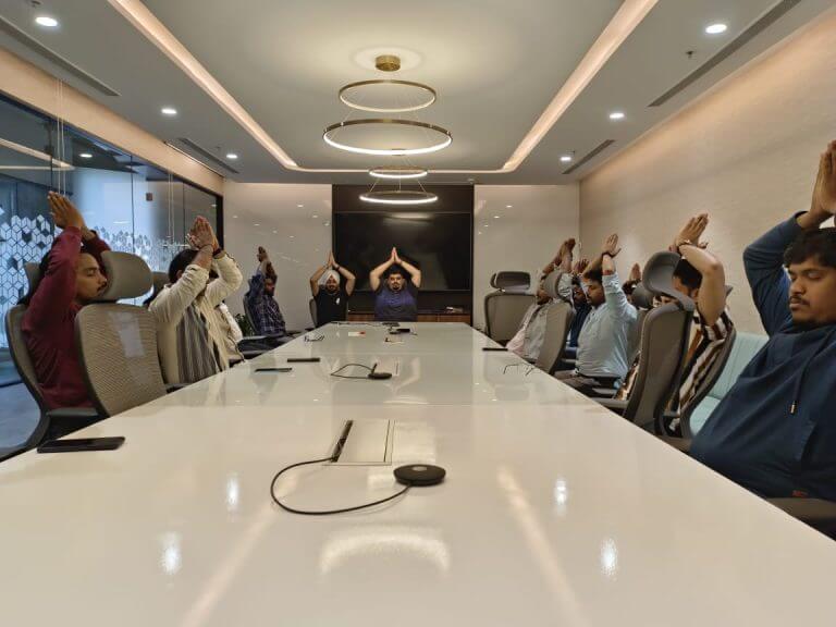 corporate yoga classes in Bangalore